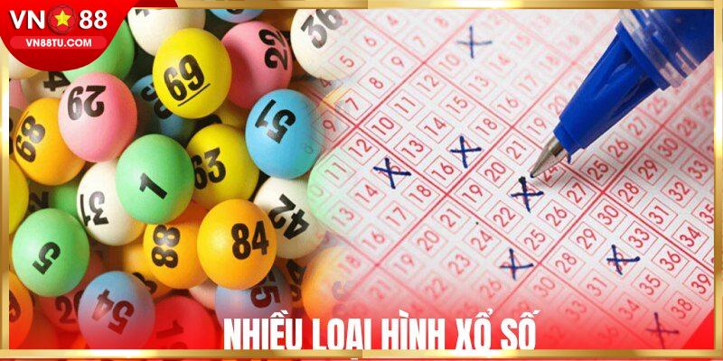 Nhiều loại hình xổ số theo đủ phong cách